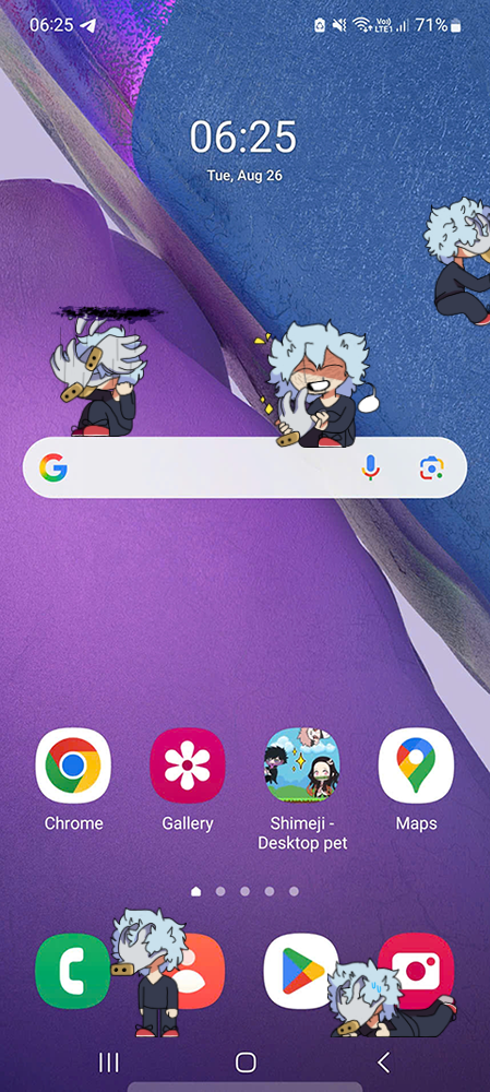 Tenko Shimura (Tomura Shigaraki) Shimeji on Mobile