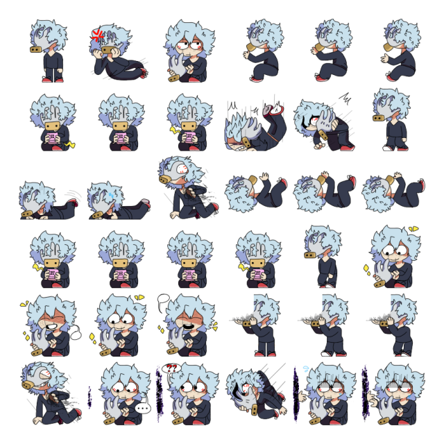 Tenko Shimura (Tomura Shigaraki) Shimeji Sprite Preview