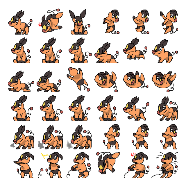 Tepig Shimeji Sprite Preview