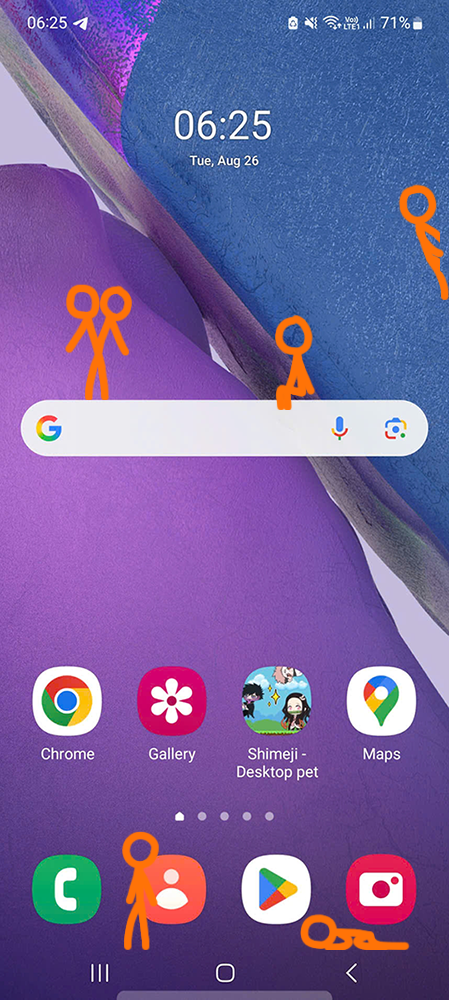 The Second Coming Shimeji on Mobile