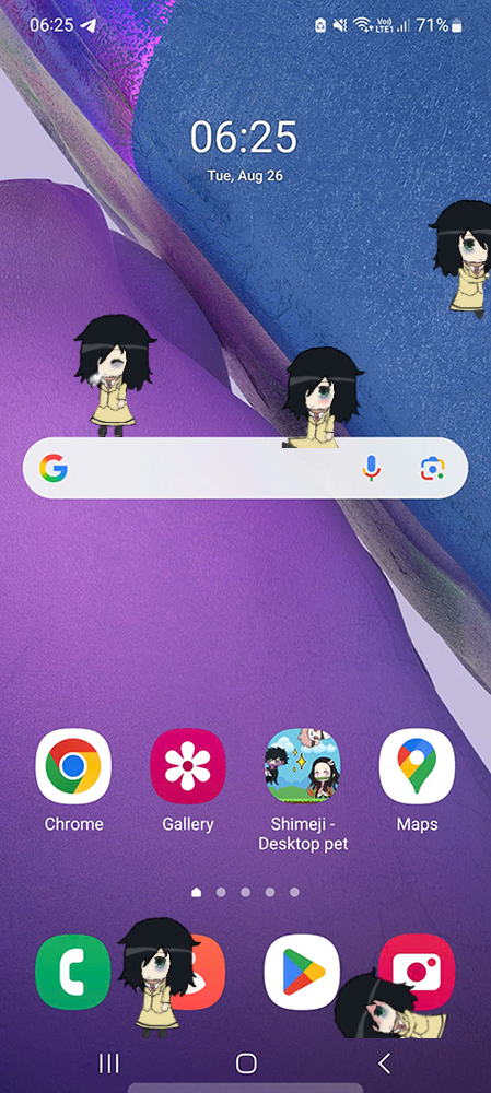 Tomoko Kuroki Shimeji on Mobile