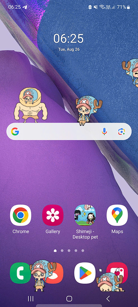 Tony Tony Chopper Shimeji on Mobile