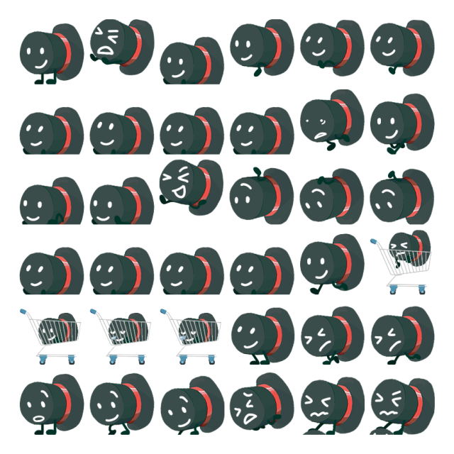 Tophat Shimeji Sprite Preview