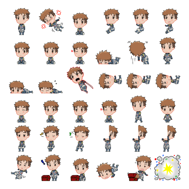 Touya Shimeji Sprite Preview
