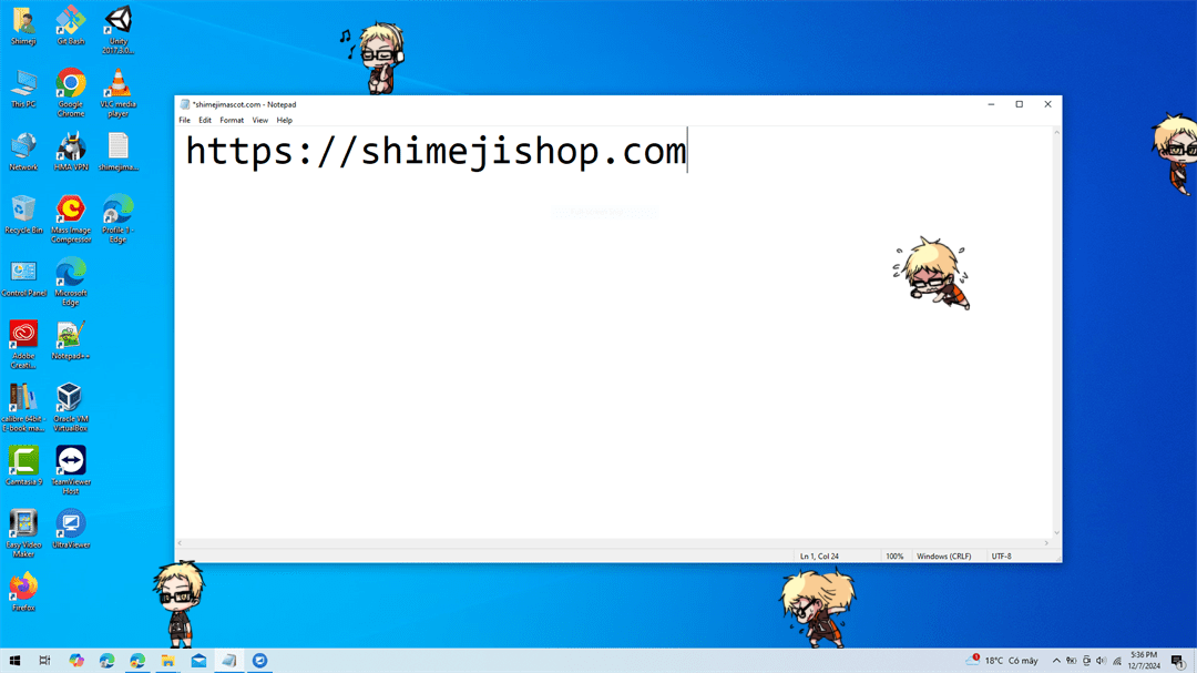 Tsukishima Kei Shimeji on Desktop
