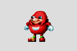 Uganda Knux Shimeji featured image – free desktop pet from Sonic Mania Plus