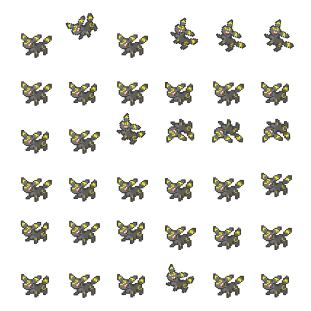 Umbreon Shimeji Sprite Preview