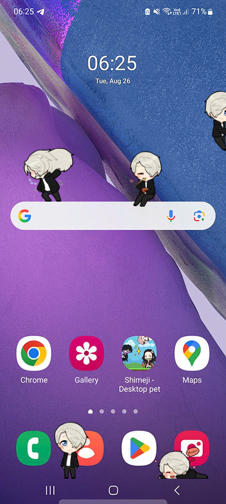 Viktor Nikiforov Shimeji on Mobile