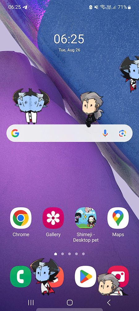 Vlad Plasmius Shimeji on Mobile