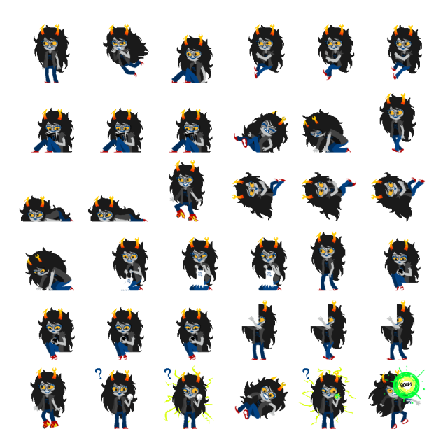 Vriska Shimeji Sprite Preview