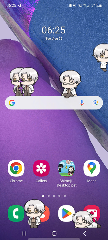 Vyn Shimeji on Mobile