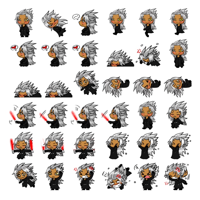 Xemnas Shimeji Sprite Preview