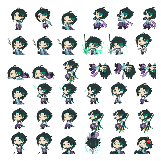 Xiao Shimeji Sprite Preview