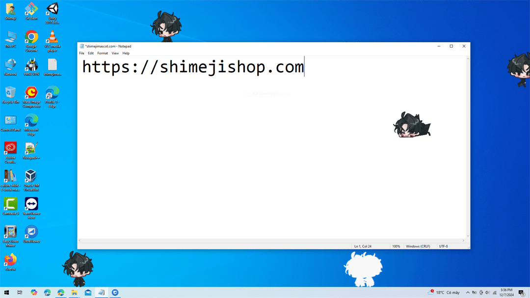 Yoo Joonghyuk Shimeji on Desktop
