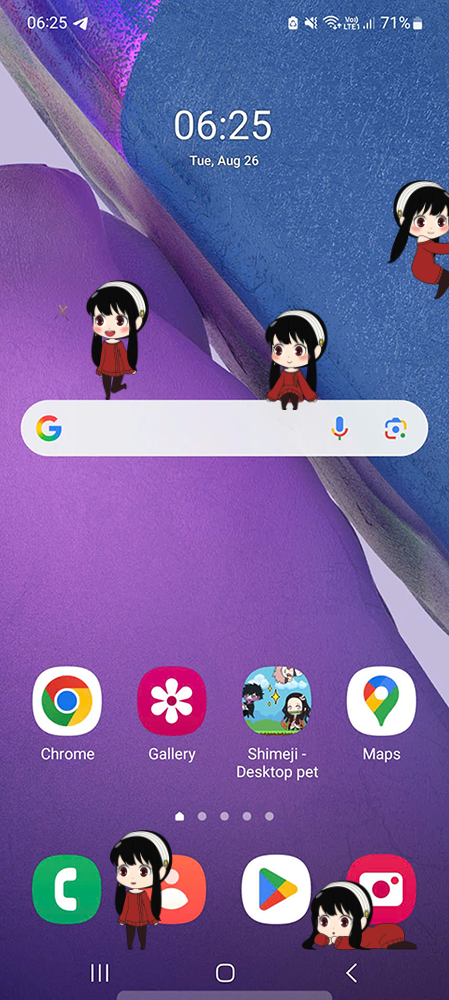Yor Forger Shimeji on Mobile