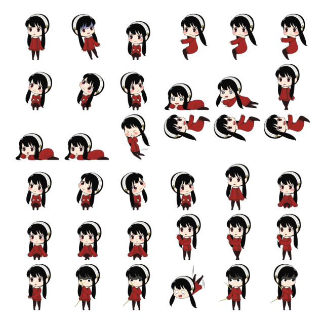 Yor Forger Shimeji Sprite Preview