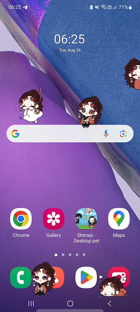 Yoriichi Tsugikuni Shimeji on Mobile