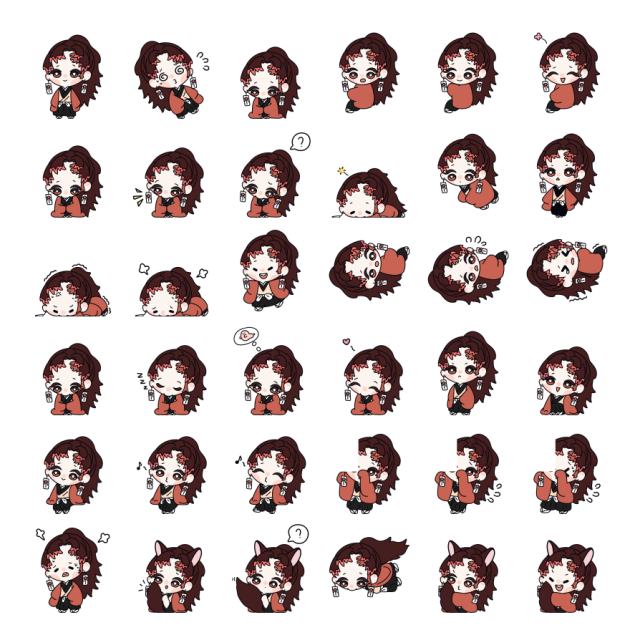 Yoriichi Tsugikuni Shimeji Sprite Preview