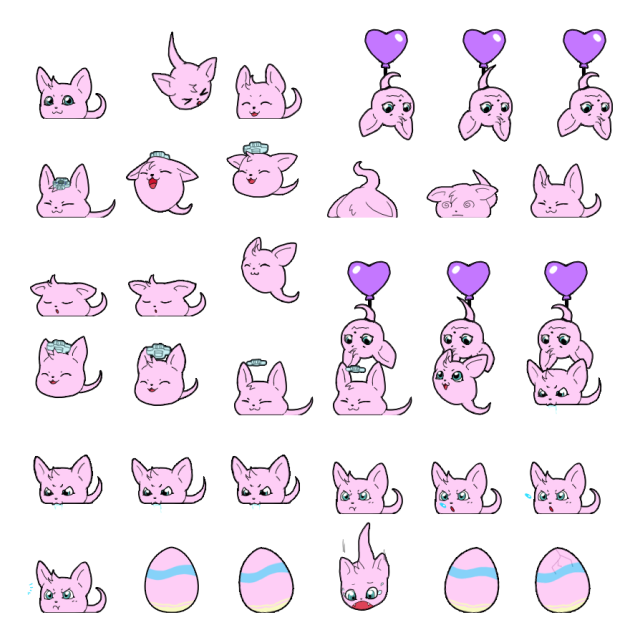 Yumon Shimeji Sprite Preview