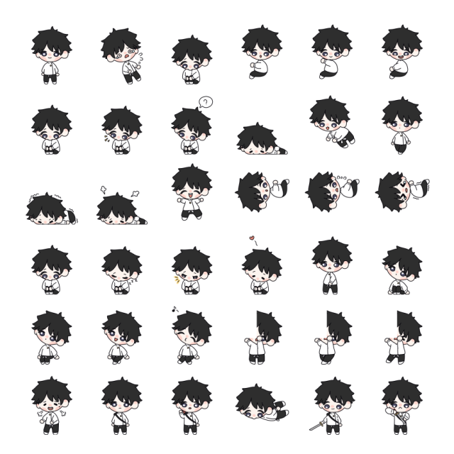 Yuta Okkotsu Shimeji Sprite Preview