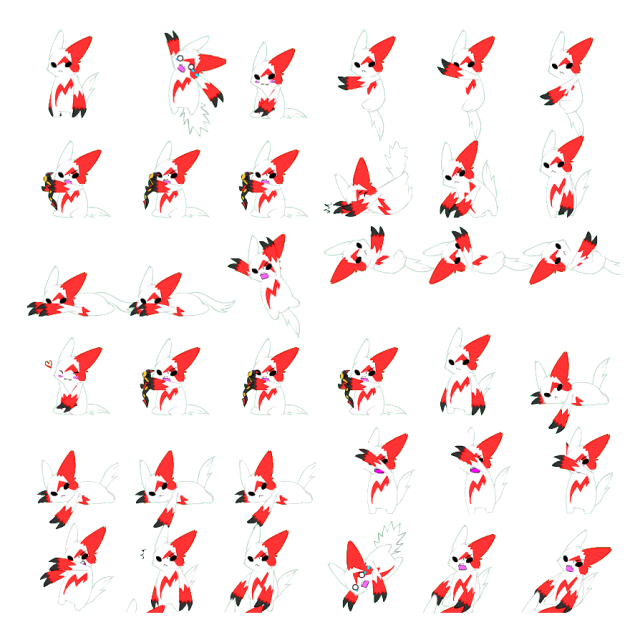 Zangoose Shimeji Sprite Preview