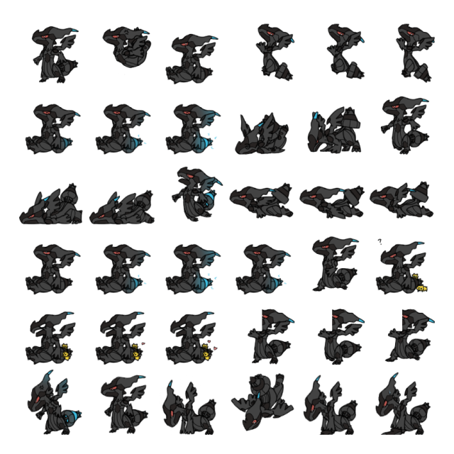 Zekrom Shimeji Sprite Preview