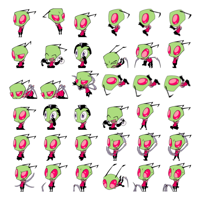 Zim Shimeji Sprite Preview