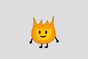 Firey Shimeji featured image – free desktop pet from Battle for Dream Island, BFDI