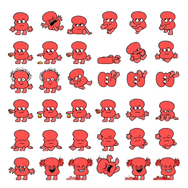 Three Shimeji Sprite Preview