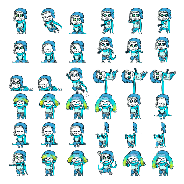 Blublu Shimeji Sprite Preview