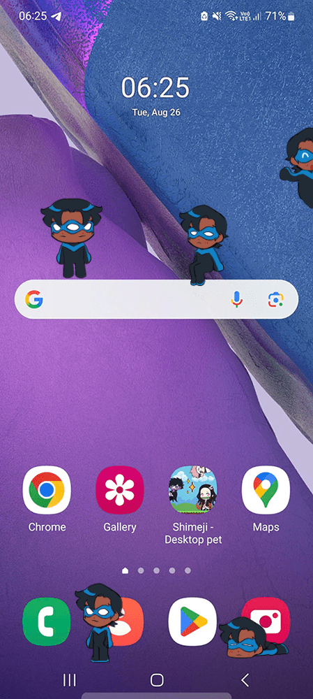 Dick Grayson (Nightwing) Shimeji on Mobile