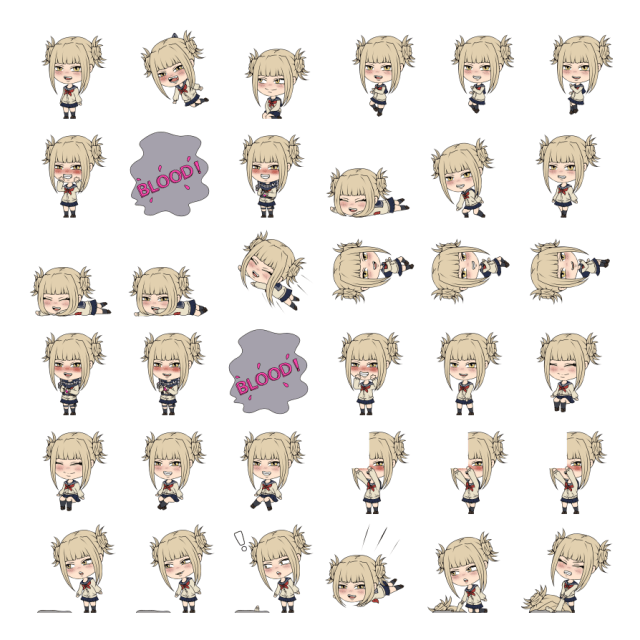 Himiko Toga Shimeji Sprite Preview
