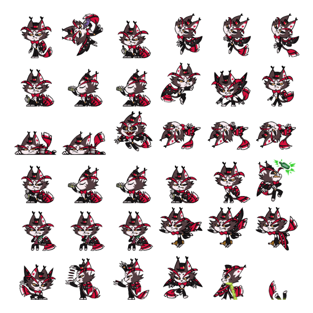 Husker Shimeji Sprite Preview