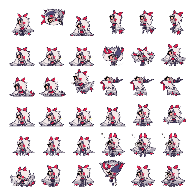 Vaggie Shimeji Sprite Preview
