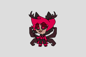 Alastor (Demon Form) Shimeji featured image – free desktop pet from Hazbin Hotel, Hellaverse, Helluva Boss