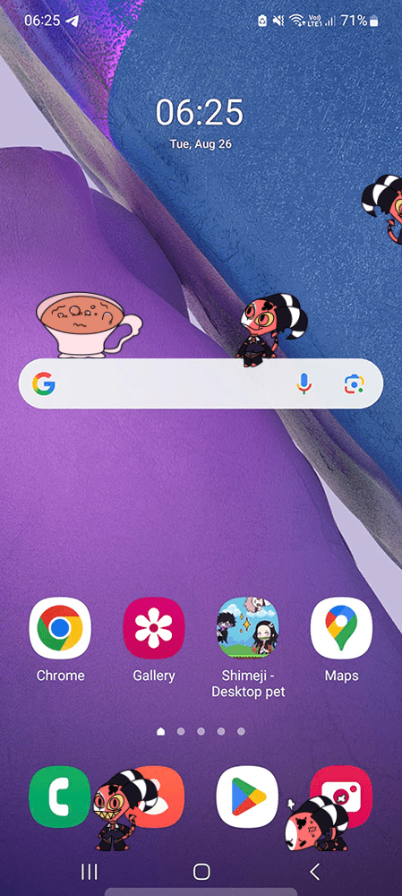 Blitzo Buckzo Shimeji on Mobile