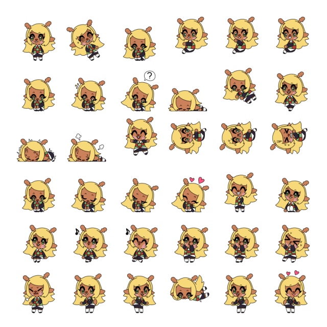 Noelle Holiday Shimeji Sprite Preview
