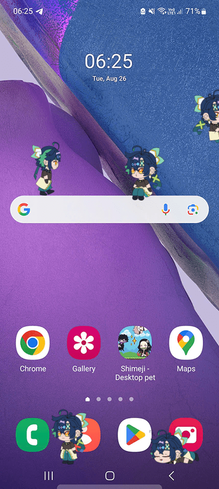 Kinich Shimeji on Mobile