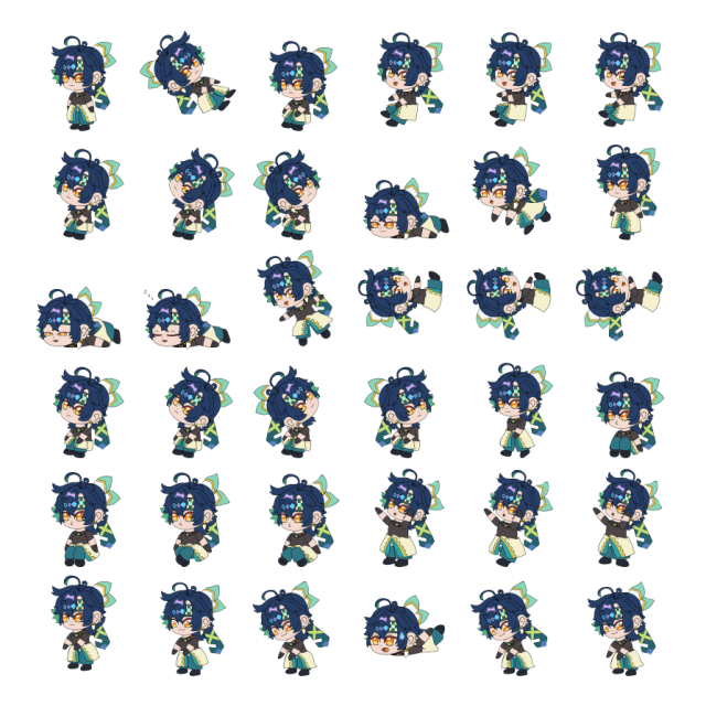 Kinich Shimeji Sprite Preview