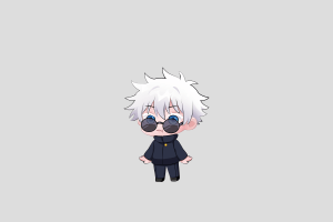 Satoru Gojo Shimeji featured image – free desktop pet from Jujutsu Kaisen