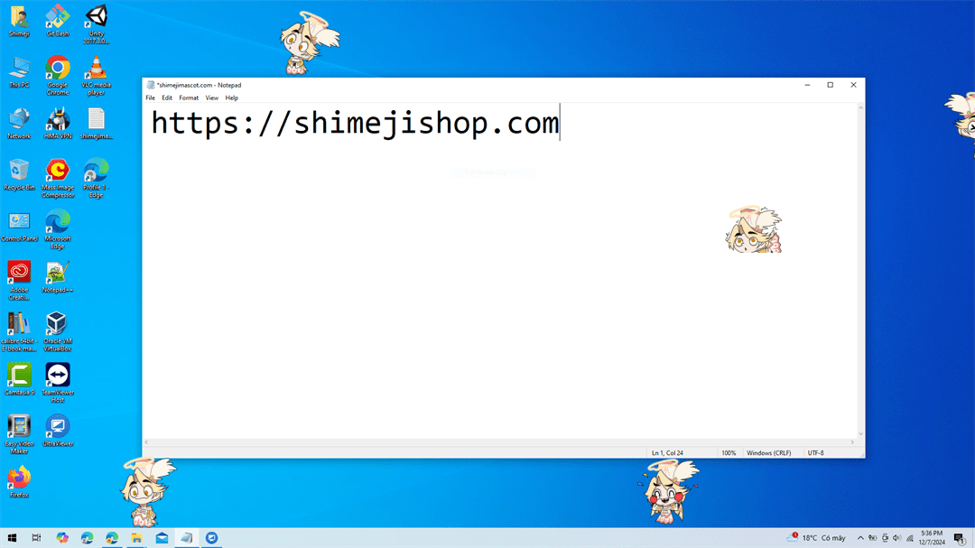 Abel Shimeji on Desktop