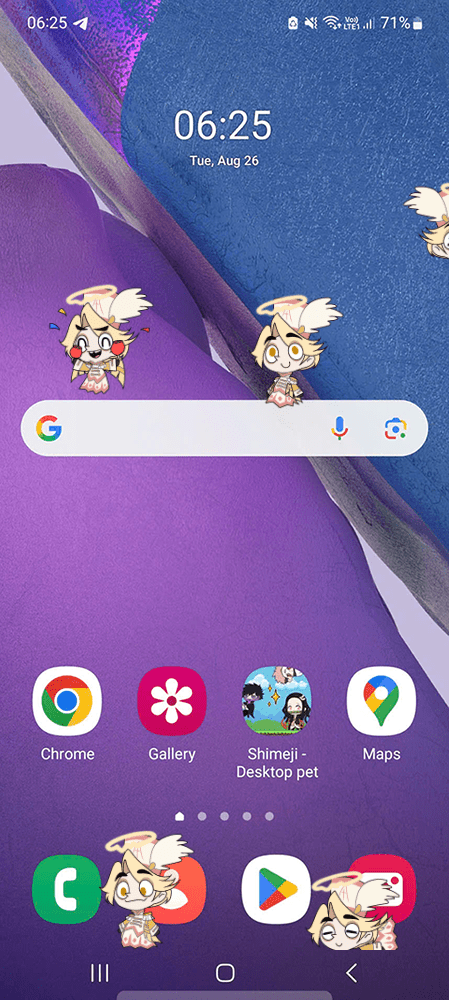 Abel Shimeji on Mobile