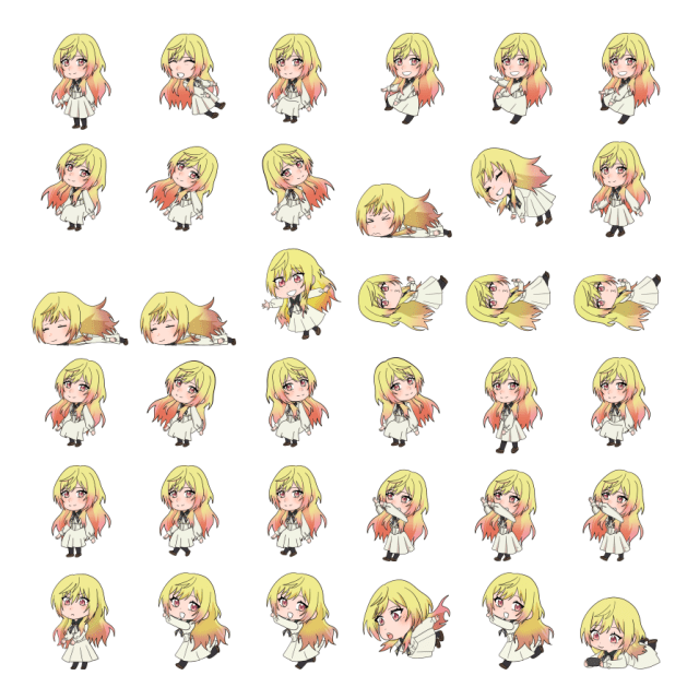Mei Kinosaki Shimeji Sprite Preview