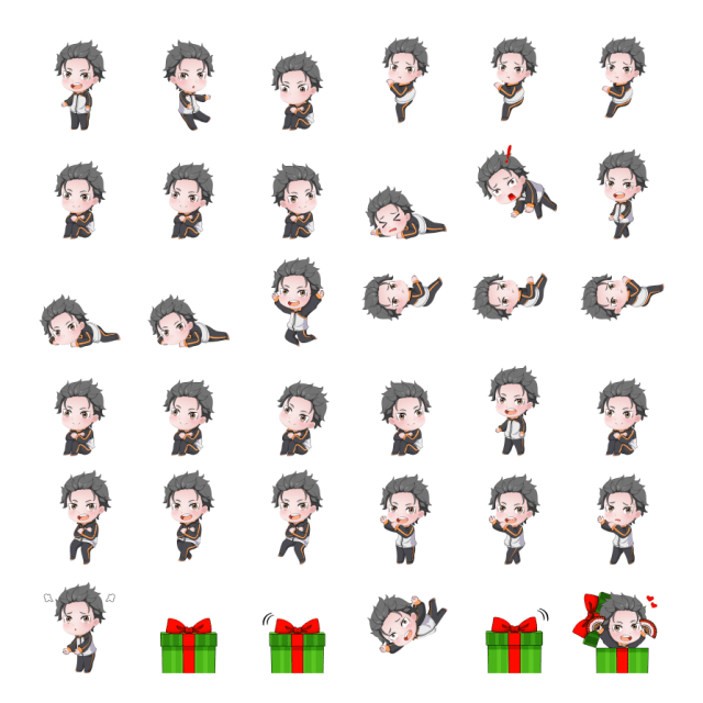 Subaru Natsuki Shimeji Sprite Preview