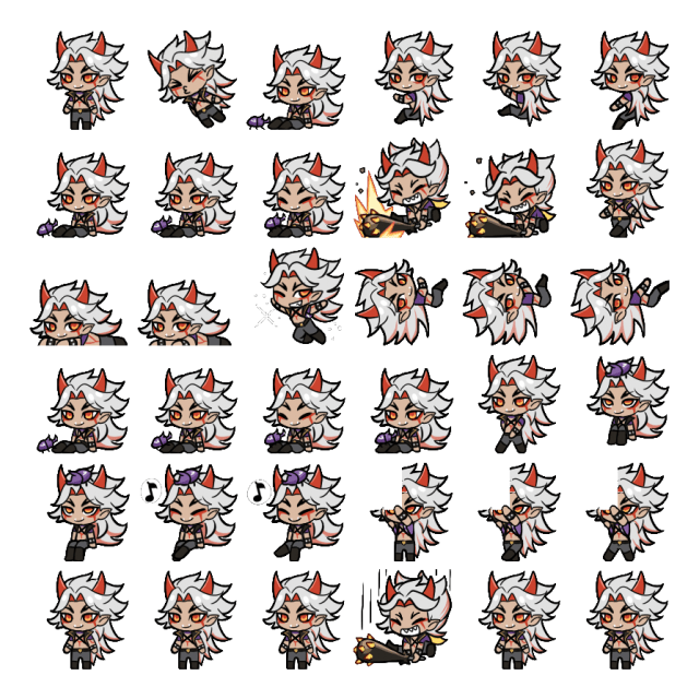 Arataki Itto Shimeji Sprite Preview