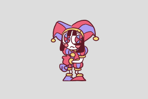 Pomni Shimeji featured image – free desktop pet from The Amazing Digital Circus, TADC