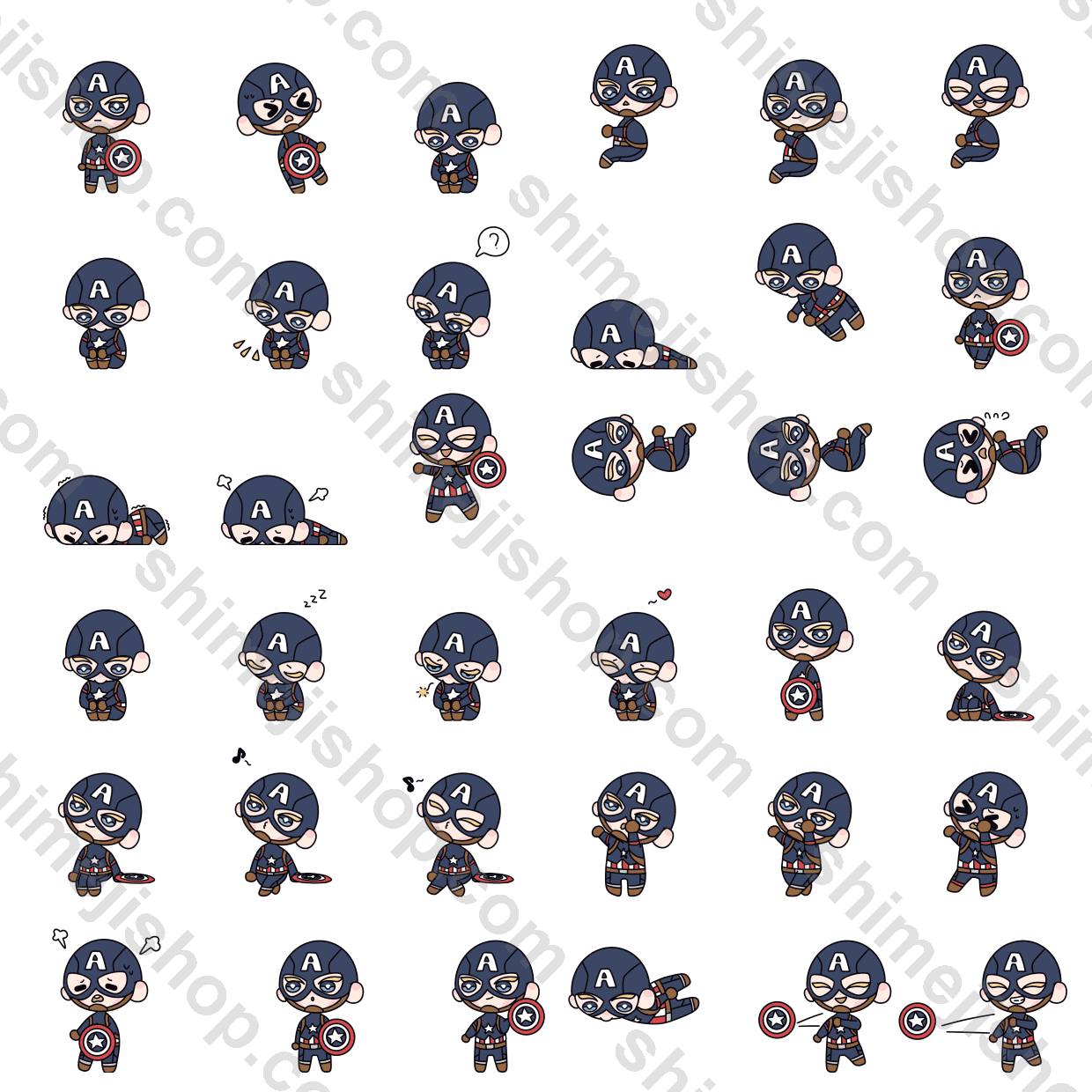 Captain America Shimeji Desktop Pet - Image 2