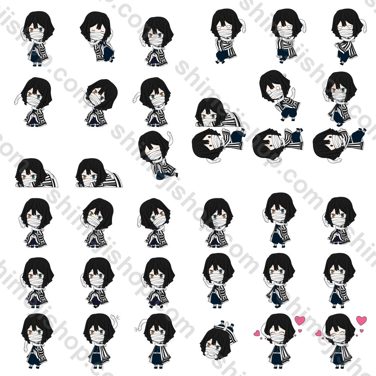 Obanai Iguro Shimeji Desktop Pet - Image 2