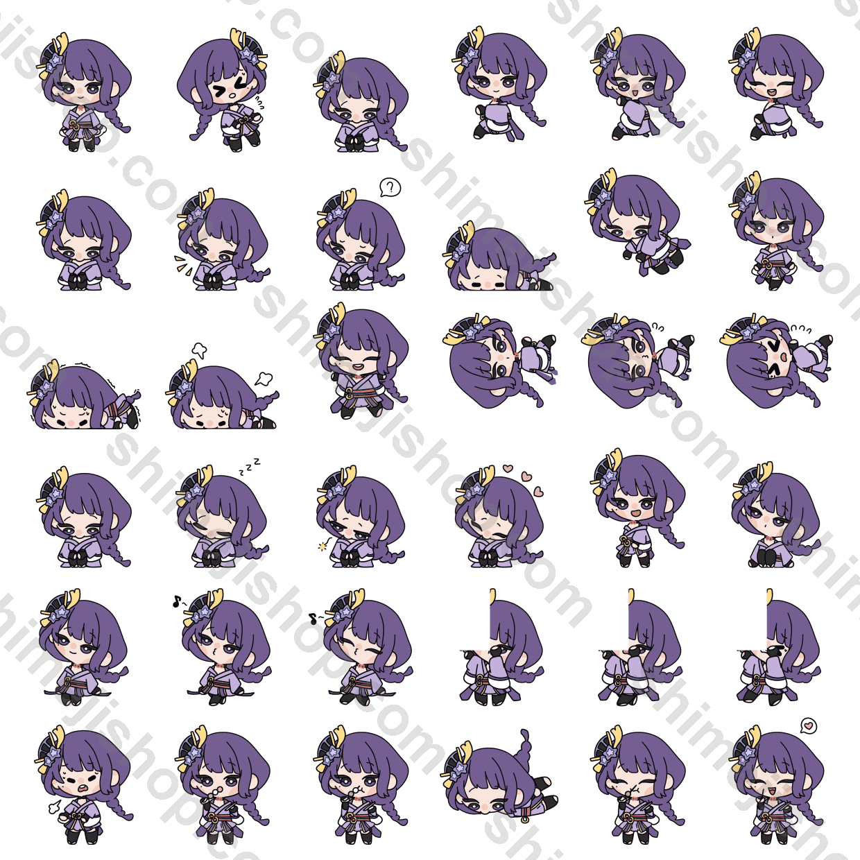 Raiden Shogun Shimeji Desktop Pet - Image 2