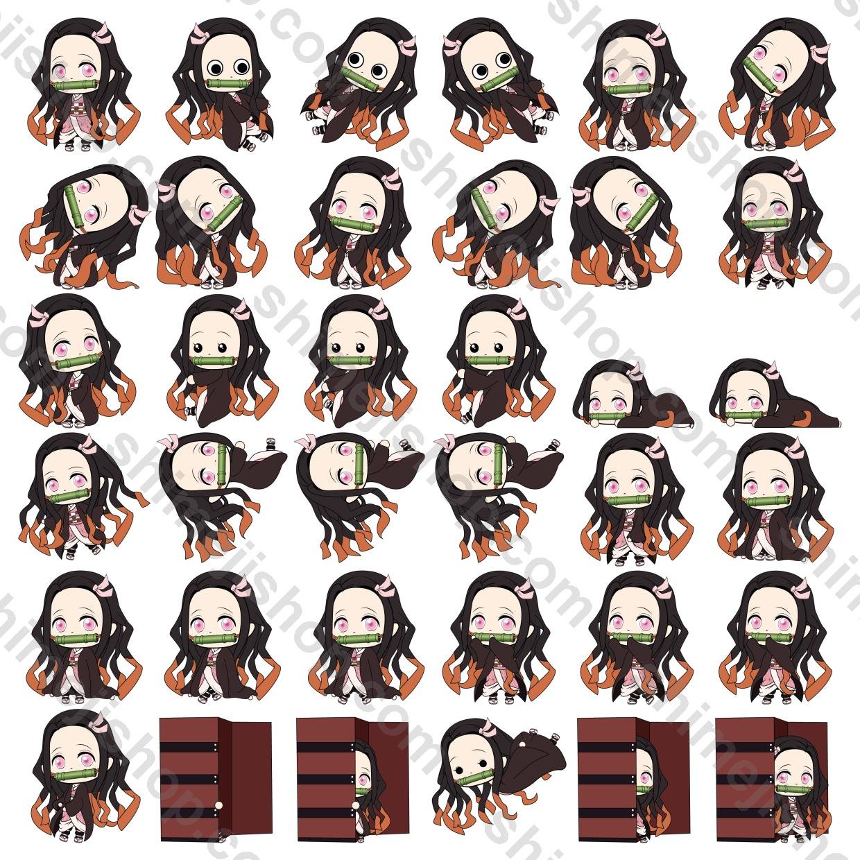 Nezuko Kamado Shimeji Desktop Pet - Image 2